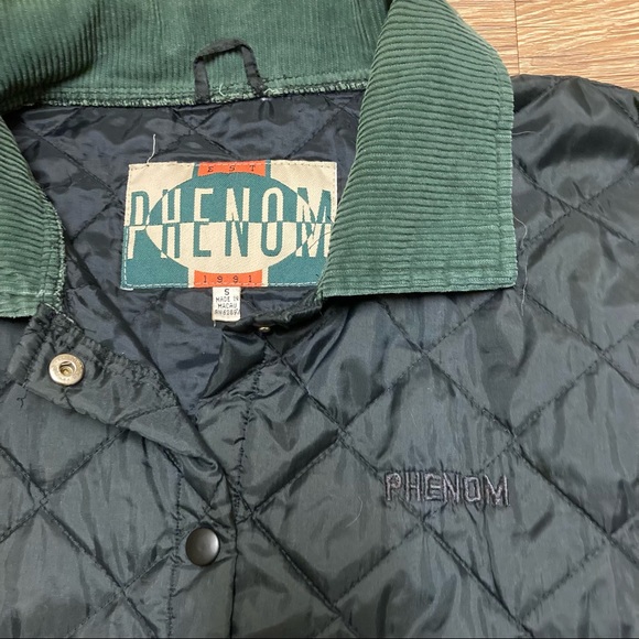 Vintage Bomber/Puffer Style Jacket With Corduroy - Picture 2 of 3